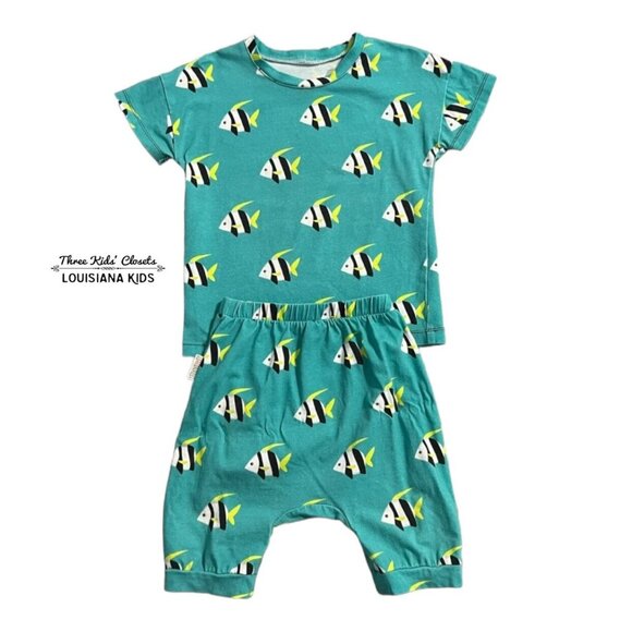 Malinami Other - Malinami Sz 104 (4Y) Angelfish Fish Shirt & Shorts Set